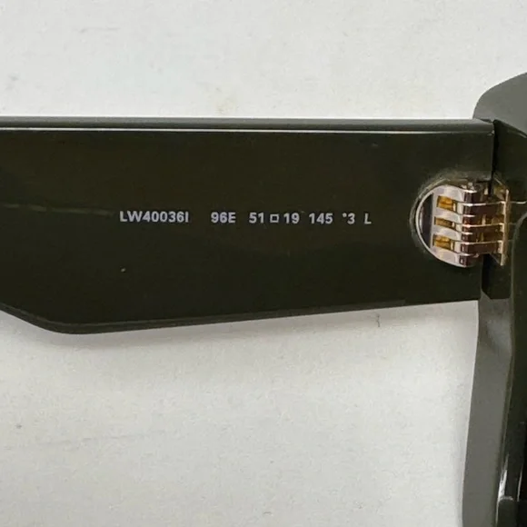 💯Authentic Loewe Beveled Car Eye olive green sunglasses - Picture 4 of 6